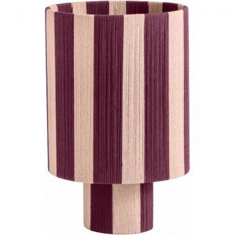TOV Furniture Guinevere Striped Cotton Table Lamp - Purple and Pink