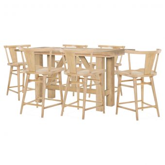 Legacy Classic Trisha Yearwood XXX's and OOO's Counter Height Dining Set in Amber