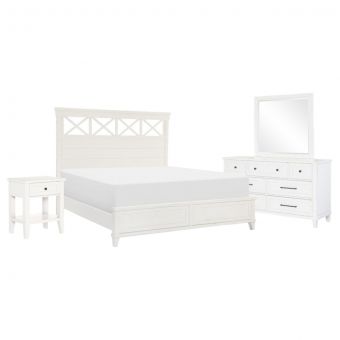 Legacy Classic Trisha Yearwood XXX's and OOO's Panel Bedroom Set in Cotton, Queen