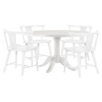 Legacy Classic Trisha Yearwood XXX's and OOO's Round Dining Set in Cotton