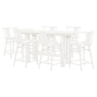 Legacy Classic Trisha Yearwood XXX's and OOO's Counter Height Dining Set in Cotton