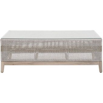 Essentials For Living Woven Tapestry Outdoor Coffee Table