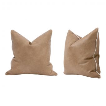 Essentials For Living The Not So Basic 22in Essential Pillow - Ivanhoe Toast Bisque, Set of 2