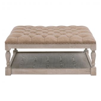 Essentials For Living Townsend Rectangle Upholstered Coffee Table - Ivanhoe Toast