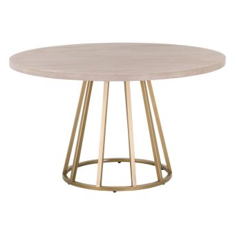 Essentials For Living Turino 54" Round Dining Table - Natural Gray Acacia