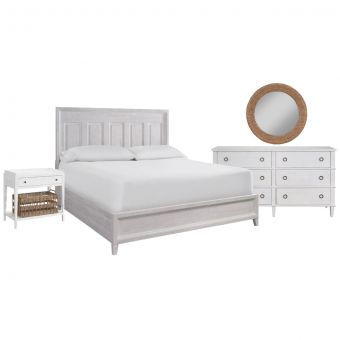 Universal Furniture Modern Farmhouse Haines Bedroom Set, Queen U011A355