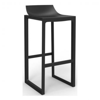 Vondom Wall Street Basic Bar Stool in Black - Set of 2