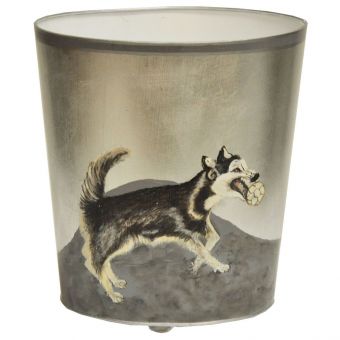 Worlds Away Husky Wastebasket