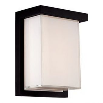 Modern Forms Ledge 8" LED Outdoor Wall Sconce Light 3000K in Black