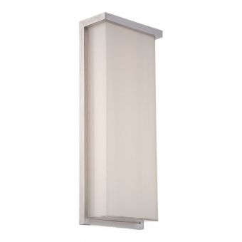 Modern Forms Ledge 20" LED Outdoor Wall Sconce 3000K in Brushed Aluminum