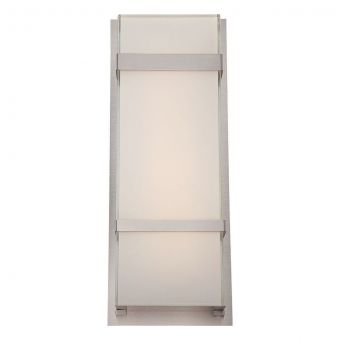 Modern Forms Phantom 21" LED Outdoor Wall Sconce 3000K in Stainless Steel