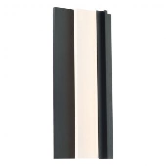 Modern Forms Enigma 18" LED Outdoor Wall Sconce Light 3000K in Black