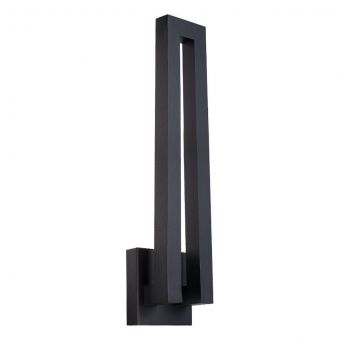 Modern Forms Forq 24" LED Outdoor Wall Sconce Light 3000K in Black