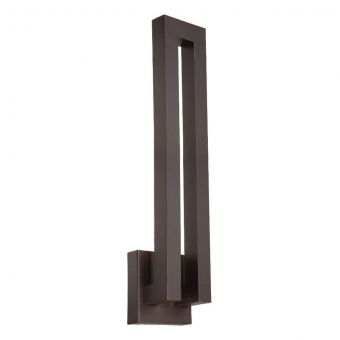 Modern Forms Forq 24" LED Outdoor Wall Sconce Light 3000K in Bronze