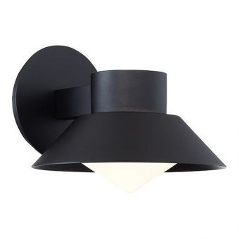 Modern Forms Oslo 8" LED Outdoor Wall Sconce Barn Light 3000K in Black