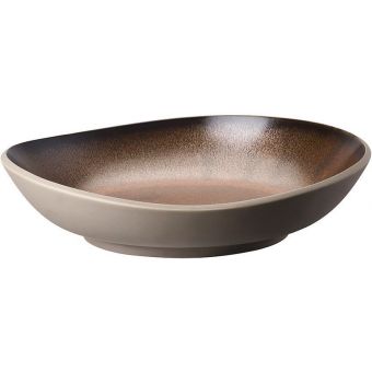 Rosenthal Junto Stoneware Bronze Soup Plate, Deep, 8 2/3 inch