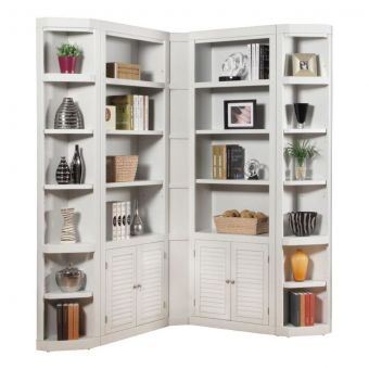 Parker House Boca 5 Piece L Shape Corner Bookcase Wall