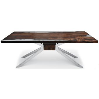 Arditi Collection Walnut Single Slab Rectangular Dining Table