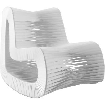 Phillips Collection Seat Belt Rocking Chair, White