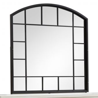 Magnussen Harper Springs Shaped Mirror in Silo White