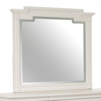 Magnussen Willowbrook Landscape Mirror in Egg Shell White