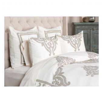 Classic Home Patrina Ivory 5pc Queen Duvet Set