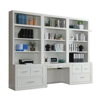 Parker House Catalina 6pc Library Wall Set in White (Promo)