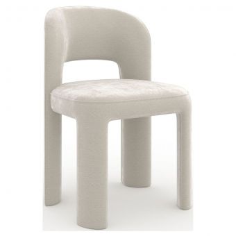 Caracole Classic Overlap Side Chair, Ivory