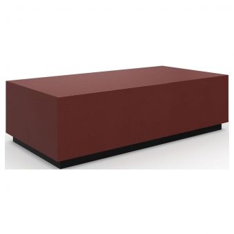 Caracole Classic Cocktail Couture Rectangular Cocktail Table, Rouge