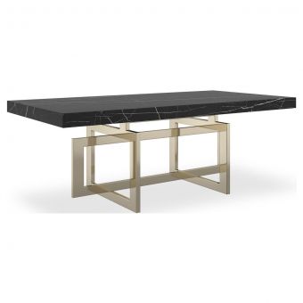 Caracole Classic Wish You Were Here 48" Rectangular Cocktail Table, Dark