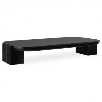 Caracole Classic Overlap Rectangular Cocktail Table, Dark