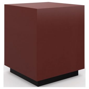 Caracole Classic Cocktail Couture Square End Table, Rouge