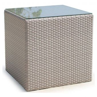 Skyline Design Coast Side Table With Clear Glass