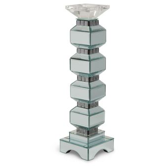 AICO Michael Amini Montreal 4-Tier Mirrored Candle Holder (2/Pack)