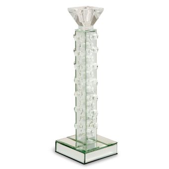 AICO Michael Amini Montreal Slender Mirrored Crystal Candle Holder Small (6/Pack)