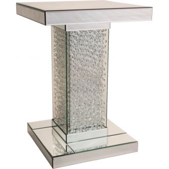 AICO Michael Amini Montreal Medium Accent Table with Crystals - SALE
