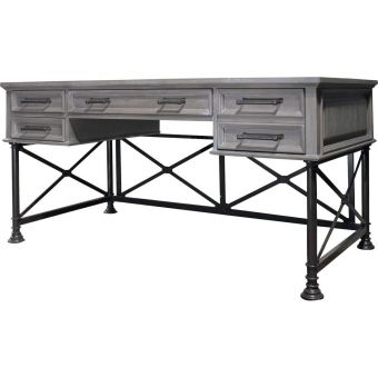 Parker House Gramercy Park Writing Desk in Smoke (Hotbuy Promo)