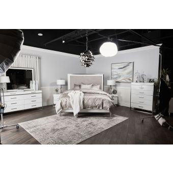 AICO Michael Amini Kathy Ireland Marquee Panel Bedroom Set