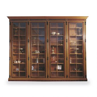 Francesco Molon Empire Library With Four Glass Doors