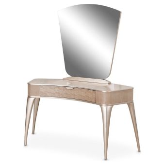 AICO Michael Amini Malibu Crest Vanity with Mirror in Blush