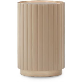 AICO Michael Amini Malibu Crest Round Chairside Table - Chardonnay