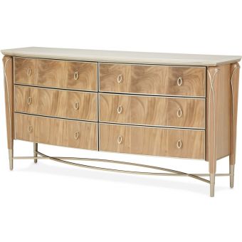 AICO Michael Amini Villa Cherie Dresser - Caramel