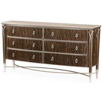 AICO Michael Amini Villa Cherie Storage Dresser - Hazelnut