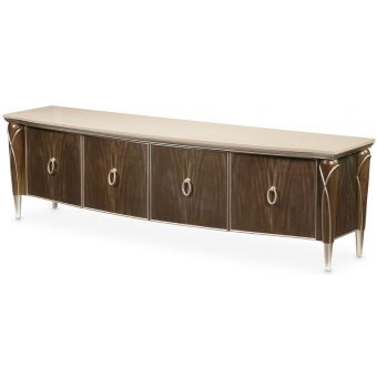 AICO Michael Amini Villa Cherie Media Cabinet - Hazelnut