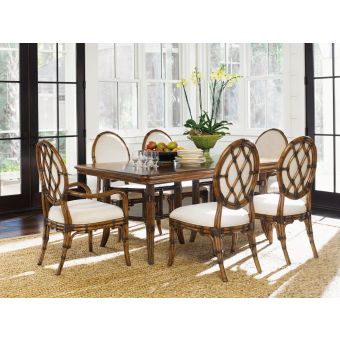 Tommy Bahama Home Bali Hai Fisher Island Rectangular Dining Set