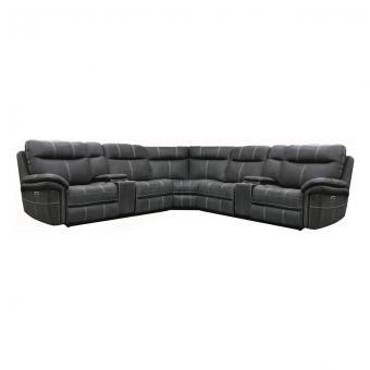 Parker Living Mason 7pc Charcoal Modular Power Reclining Sectional MMA-PACKT7(H)-CHA