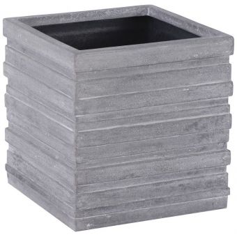 Phillips Collection June Square Planter, Gray, Medium