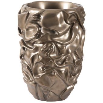 Phillips Collection Drape Planter, Polished Bronze