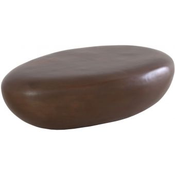 Phillips Collection River Stone Coffee Table, Bronze, Large