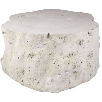 Phillips Collection Log Coffee Table, Roman Stone